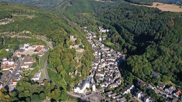 Alt Sayn aus der Luft